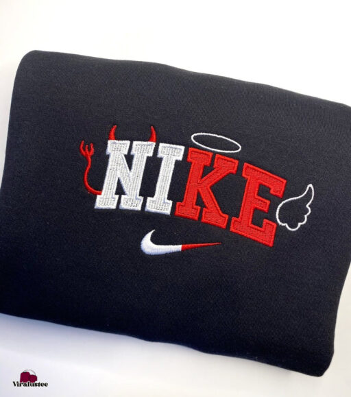 Customized Evil And Angel Nike Embroidered Sweatshirt Cute Gift For Her 1 512x579 2.jpg