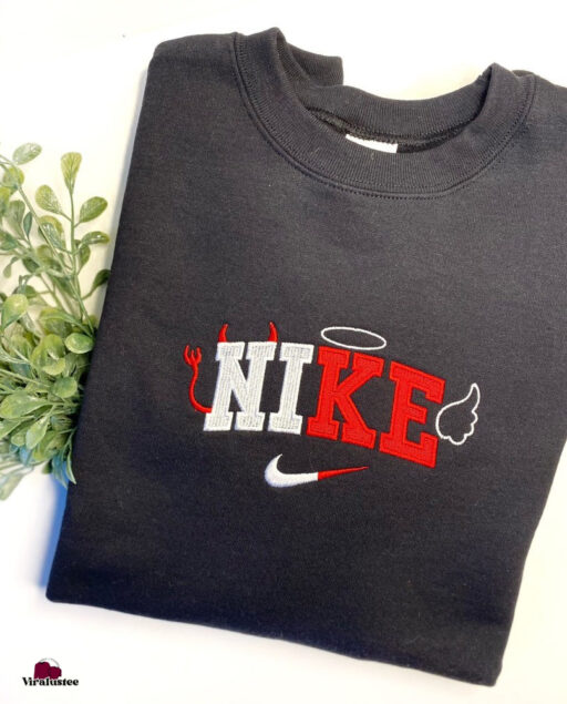 Customized Evil And Angel Nike Embroidered Sweatshirt Cute Gift For Her 2 512x635 1.jpg