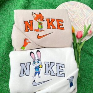 Cute Nick And Judy Embroidered Sweatshirt Zootopia Sweatshirt 0 512x683 2.jpg